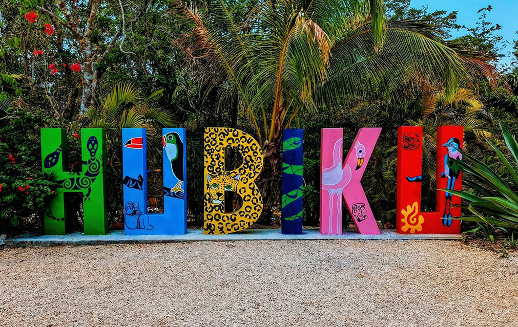 Vista aérea del Cenote Hubiku en Yucatán