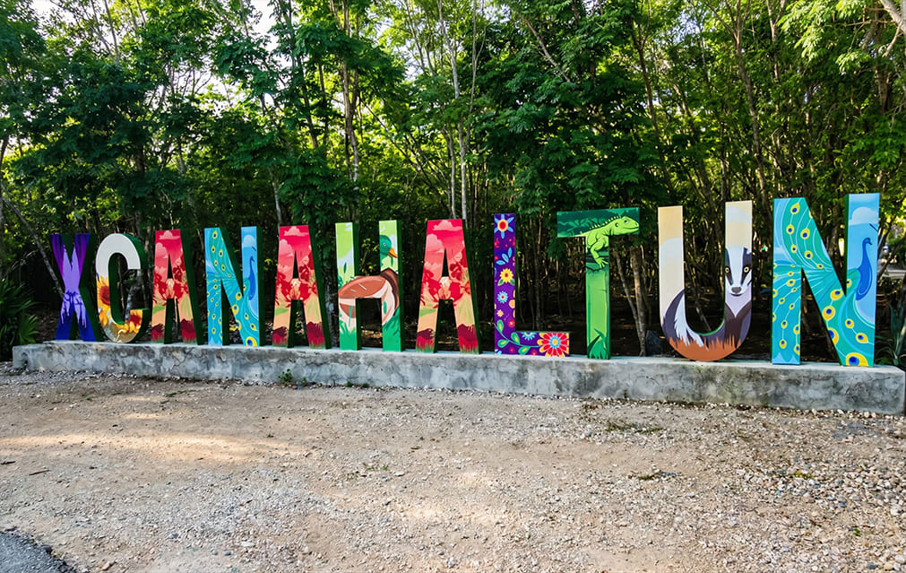 Cenote Xcanahaltun vistas en Yucatán
